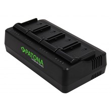 PATONA Premium 4-kanałowa Ładowarka LP-E6 do Canon EOS 5D 60D 60Da 6D 7D EOS70D EOS-70D EOS R Mark II Mark III