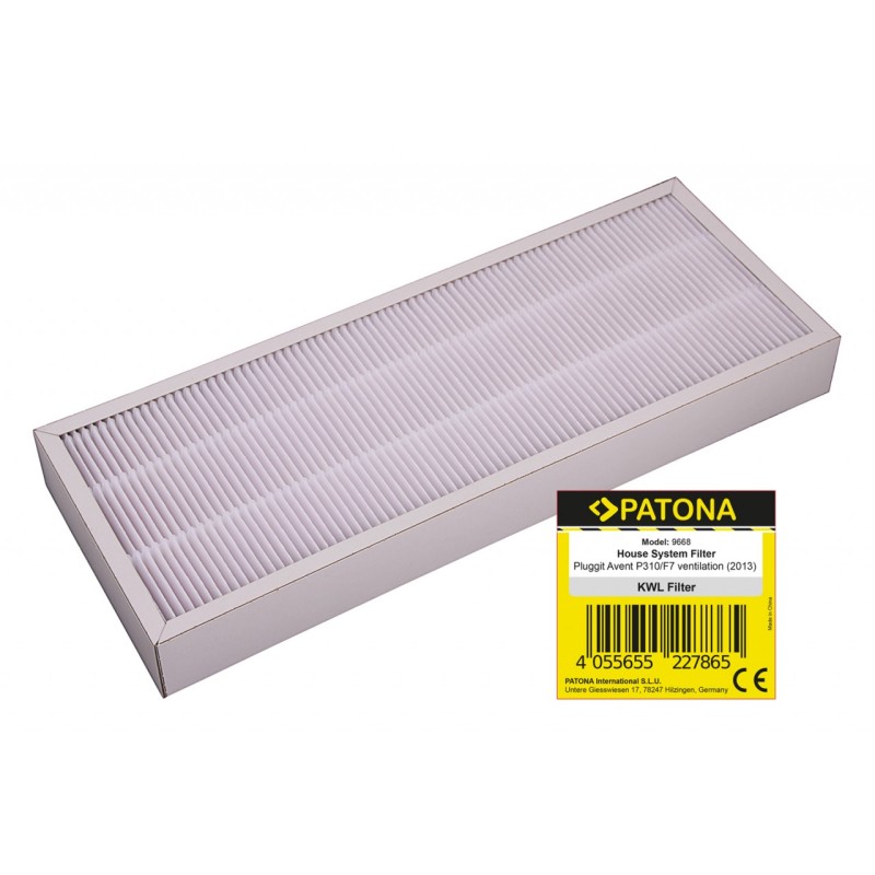 PATONA Filtr do centrali wentylacyjnej Pluggit Avent P310 F7 Gert z 2013 roku