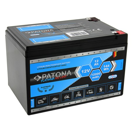 Bateria PATONA Platinum LiFePO4 12V 12Ah 144Wh 12.000mAh