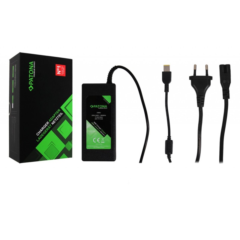 PATONA Premium Ładowarka 20V 4,5A 90W z końcówką kwadratową do Lenovo ThinkPad T470P T460P T440P X1 Carbon PATONA Premium Ładowarka 20V 4,5A 90W z końcówką kwadratową do Lenovo ThinkPad T470P T460P T440P X1 Carbon